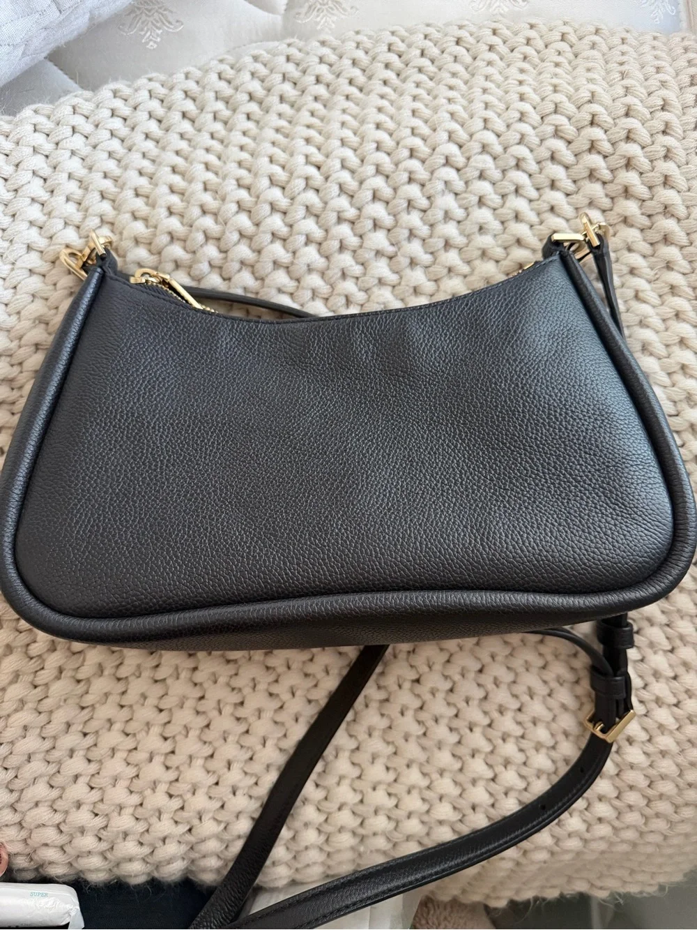 kate spade Black Crossbody Bag with Gold Accents